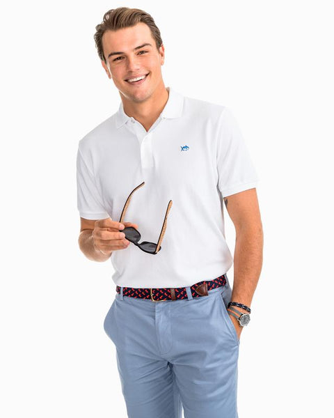 Southern Tide Skipjack Polo in White