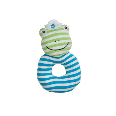 Apple Park Skippy the Frog Teething Rattle