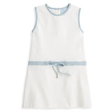 Bella Bliss Pique Strafford Dress In Ivory