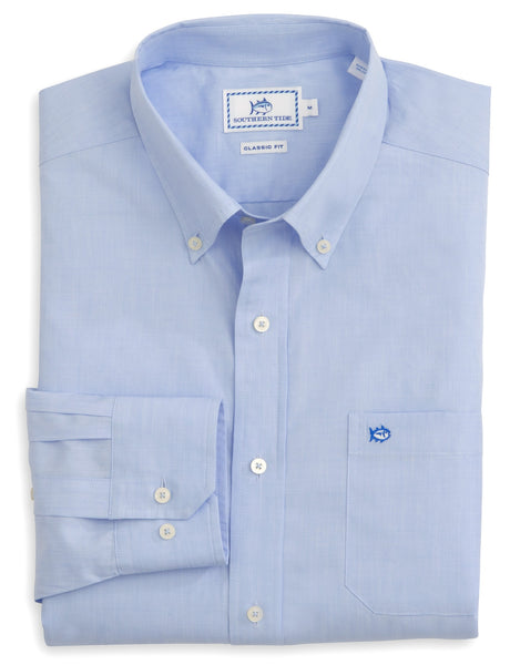 Southern Tide Sullivan Solid Sport Shirt in Sail Blue