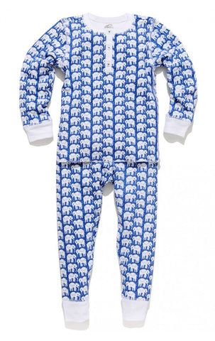Roller Rabbit Kids Hathi Pajamas in Blue