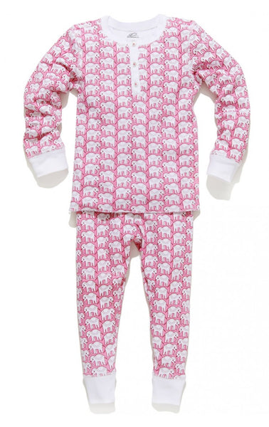 Roller Rabbit Kids Hathi Pajamas in Pink