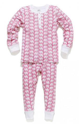 Roller Rabbit Kids Hathi Pajamas in Pink