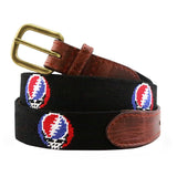 Smathers & Branson Steal Your Face Needlepoint Belt