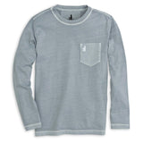 Johnnie-O Brennan Jr. Long Sleeve T-Shirt in Steel