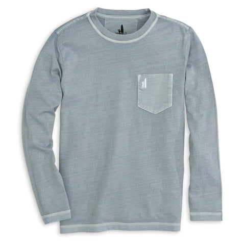 Johnnie-O Brennan Jr. Long Sleeve T-Shirt in Steel