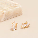 Mignonne Gavigan Petite Crystal Madeline Studs in Gold/Clear