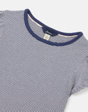 Joules Flutter Top In Navy Stripe