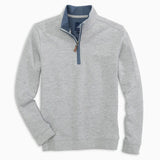 Johnnie-O Sully Jr 1/4 Zip Pullover in Light Gray