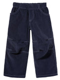 City Threads Cord Soft Stretch Pants In Dark Navy