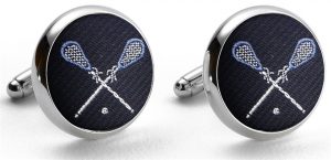 Bird Dog Bay Lacrosse Cufflinks In Navy