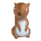 Tikiri Arctic Squirrel Organic Rubber Teether, Rattle and Bath Toy