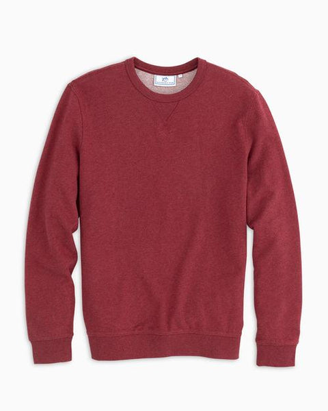 Southern Tide Gameday Upper Deck Pullover In Heather Chianti