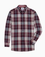 Southern Tide  Men LS Flannel Purser Plaid Sport Shirt In Chianti