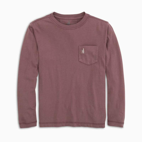 Johnnie-O Jr. Brennan LS T-Shirt In Rosewood