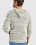 Johnnie-O Wilkes Waffle Stitch Hoodie Hoodie in Wake