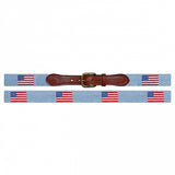 Smathers & Branson American Flag Belt In Antique Blue