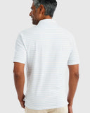 Johnnie-O Neese Striped Polo In Gulf Blue