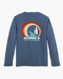 Johnnie-O 1979 Jr Long Sleeve Graphic T-Shirt In Wake