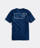 Vineyard Vines SS Vintage Whale Pocket T-Shirt in Blue Blazer