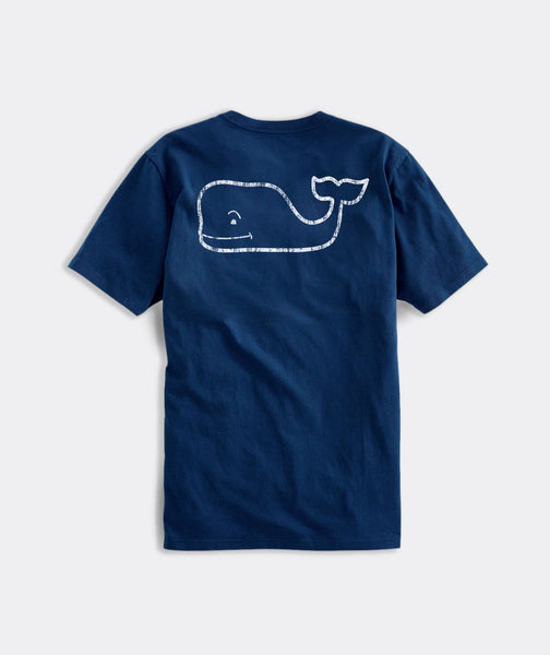 Vineyard Vines SS Vintage Whale Pocket T-Shirt in Blue Blazer