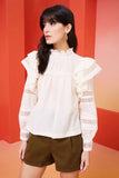 Marie Oliver Que Blouse in Cool White