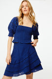 Roller Rabbit Lace Trim Renata Top in Navy