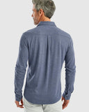 Johnnie-O Jeffery Knit Button Up Shirt In Wake