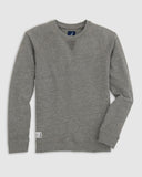 Johnnie-O Heathered Pamlico Jr. fleece Sweatshirt In Charcoal