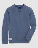 Johnnie-O Heathered Pamlico Jr. Fleece Sweatshirt In Wake