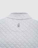 Johnnie-O Diego Jr. Quilted Henley Pullover in Light Gray