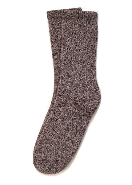 American Trench Recycled Marl Crew Sock in Tan