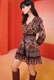 Marie Oliver Kinsley Dress in Orchid Leaf