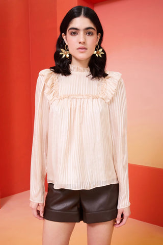 Marie Oliver Estelle Blouse in Soft Cream