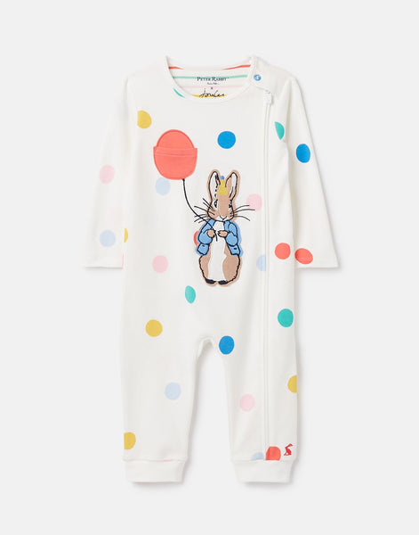 Joules Peter Rabbit Winfield Romper In Balloon Spot