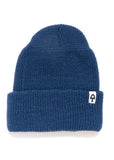 American Trench Merino Cardigan Stitch Beanie in Indigo
