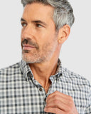 Johnnie-O Coen Hangin' Out Shirt In Light Gray
