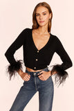 Amanda Uprichard Rachie Cardigan in Black