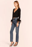 Amanda Uprichard Rachie Cardigan in Black