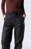 Mavi Anita High Rise Jogger in Black Jeather