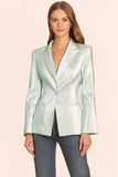 Amanda Uprichard Loreda Blazer In Ice Blue