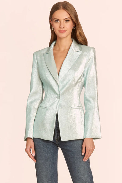 Amanda Uprichard Loreda Blazer In Ice Blue