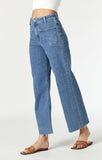 Mavi Paloma Wide Leg High Rise Jean in Mid Blue Organic
