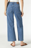 Mavi Paloma Wide Leg High Rise Jean in Mid Blue Organic
