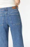 Mavi Paloma Wide Leg High Rise Jean in Mid Blue Organic