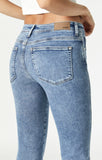 Mavi Maria Slit Hem Flare Jean in Mid Brushed LA Blue