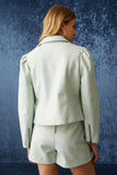 Marie Oliver Maeve Moto Jacket In Seafoam