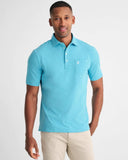 Johnnie-O Heathered Original Polo In Yacht Blue