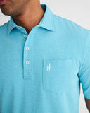 Johnnie-O Heathered Original Polo In Yacht Blue