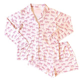 Pineapple Sunshine Cheetah Mom Pjs In Pink